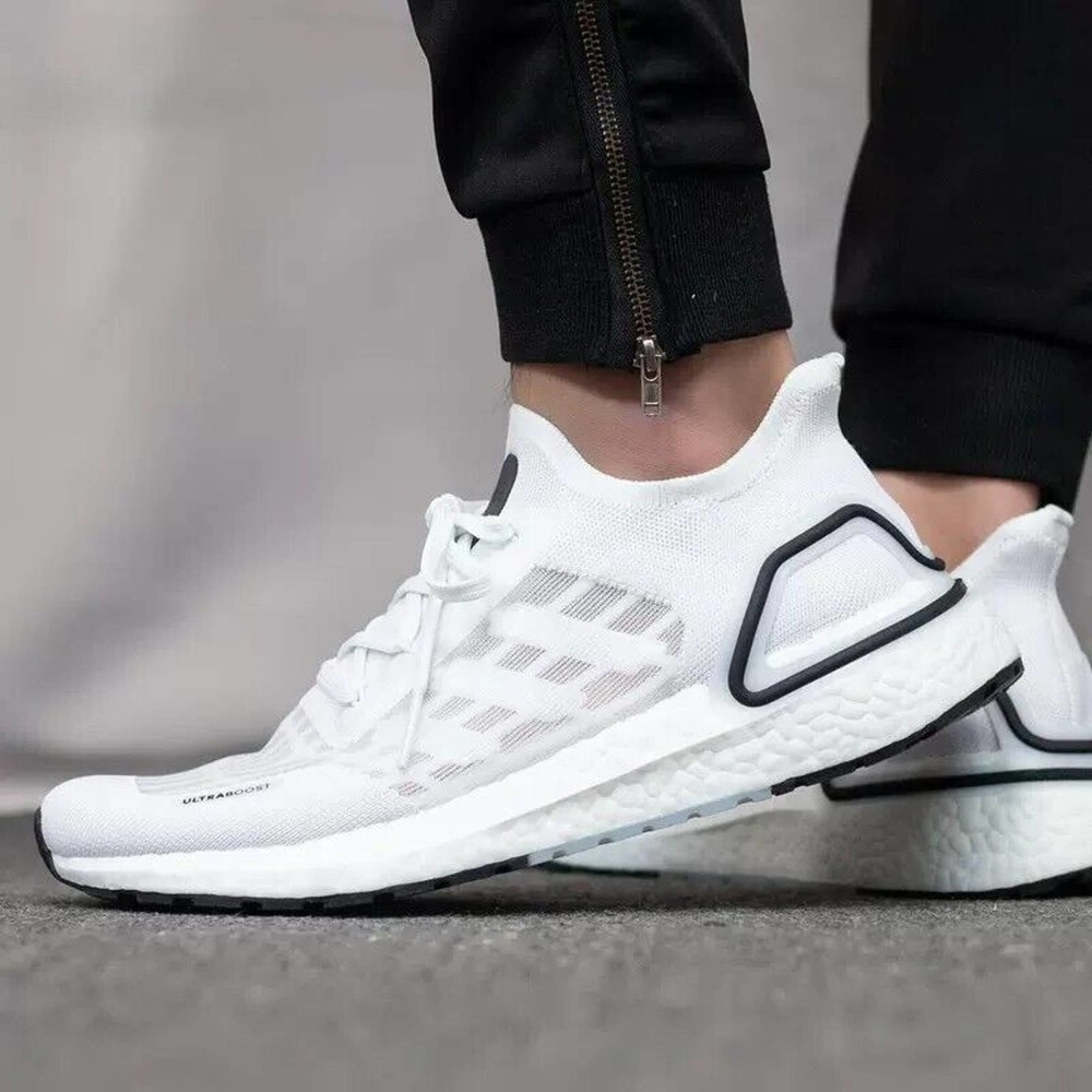 Adidas Men's Ultraboost Summer Ready Running Shoes Size 6M FY3473 White/Black